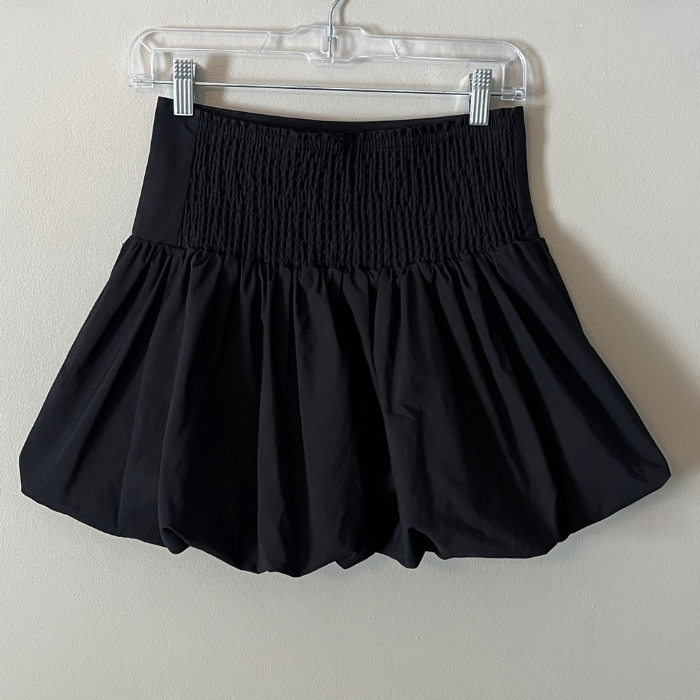 Free People Bubble Mini Skirt Black - Picture 4 of 9